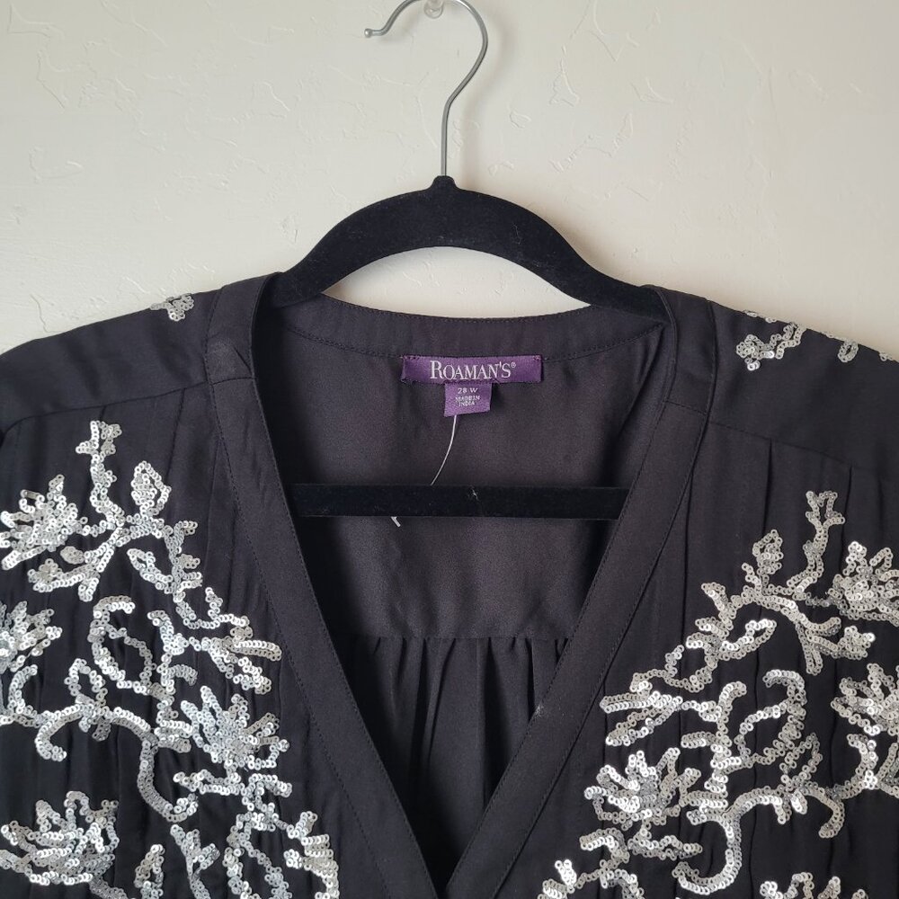 Roamans Plus Size Sequin Tunic Top - image 7